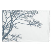 Blue Single Tree Boho Kissenbezug (Rückseite)