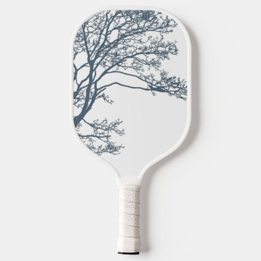 Blue Single Tree Boho Pickleball Schläger (Rückseite)