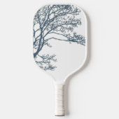 Blue Single Tree Boho Pickleball Schläger (Vorderseite)