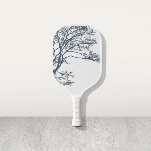 Blue Single Tree Boho Pickleball Schläger