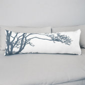 Blue Single Tree Boho Seitenschläferkissen