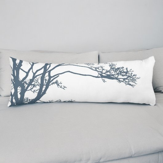 Blue Single Tree Boho Seitenschläferkissen