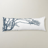 Blue Single Tree Boho Seitenschläferkissen (Rückseite)