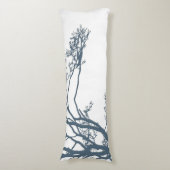 Blue Single Tree Boho Seitenschläferkissen (Vorderseite Vertikal)