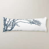 Blue Single Tree Boho Seitenschläferkissen (Vorderseite)