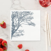 Blue Single Tree Boho Serviette (Beispiel)