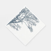 Blue Single Tree Boho Serviette (Ecke)