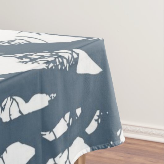 Blue Single Tree Boho Tischdecke (Beispiel)