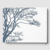 Blue Single Tree Boho Wedding Gästebuch (Rückseite)