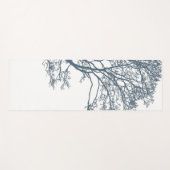 Blue Single Tree Boho Yogamatte (Vorderseite (Horizontal))