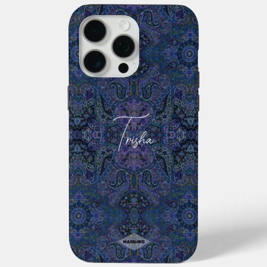 Blue Sinti und Roma Design Handy Case (Rückseite)
