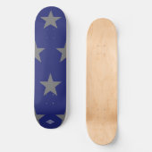 Blue Skateboard Graue Stars HAMbyWG (Vorderseite)