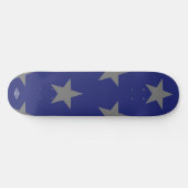Blue Skateboard Graue Stars HAMbyWG (Horizontal)