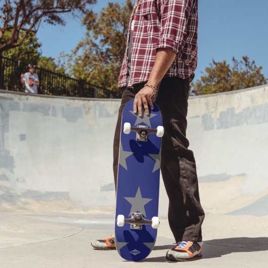 Blue Skateboard Graue Stars HAMbyWG (Außenbereich 2)