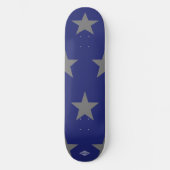 Blue Skateboard Graue Stars HAMbyWG (Vorderseite)