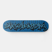 Blue Skateboarding - Skateboard (Horizontal)