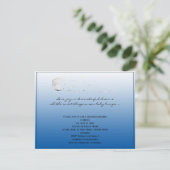 Blue Sketch Baby Dusche Einladung (Stehend Vorderseite)