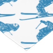 Blue-Skier Tischdecke (Schrägansicht)