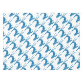Blue-Skier Tischdecke (Vorderseite (Horizontal))