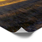 Blue Skies and Clouds above a meadow Poster (Ecke)