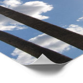 BLUE SKIES AND PALM BAUM POSTER (Ecke)