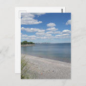 Blue Skies Beach Postcard Postkarte (Vorne/Hinten)
