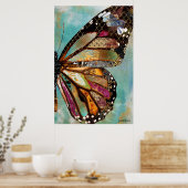 Blue Skies Butterfly Wing Poster (Küche)