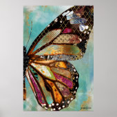 Blue Skies Butterfly Wing Poster (Vorne)