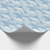 Blue Skies Clouds  Geschenkpapier (Ecke)