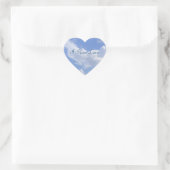 Blue Skies Heart Stickers (Tasche)