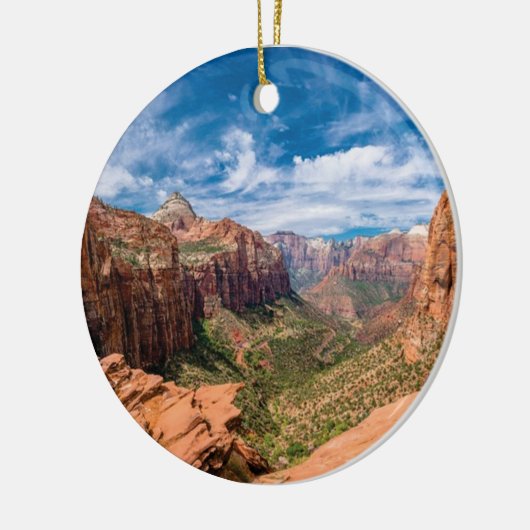 BLUE SKIES IN ZIONEN KERAMIK ORNAMENT (Links)