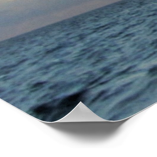 BLUE SKIES LUKE 11:9 OCEAN FOTO DESIGN POSTER (Ecke)