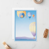 Blue Skies © Mitteilungskarte (Vorderseite/Rückseite Beispiel)