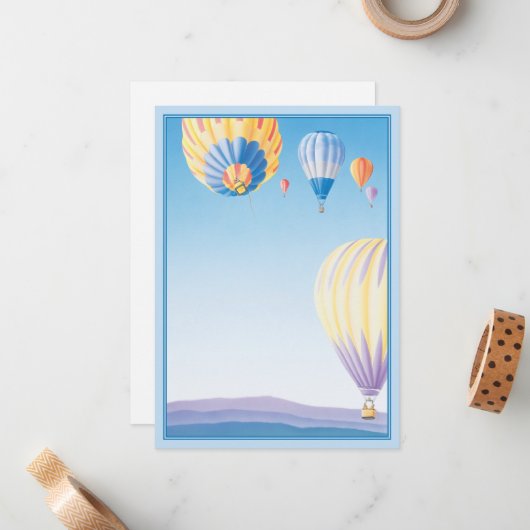 Blue Skies © Mitteilungskarte (Vorderseite/Rückseite Beispiel)