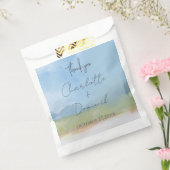 Blue Skies Painted Landscape Modern Vielen Dank Geschenktütchen (Versiegelt)