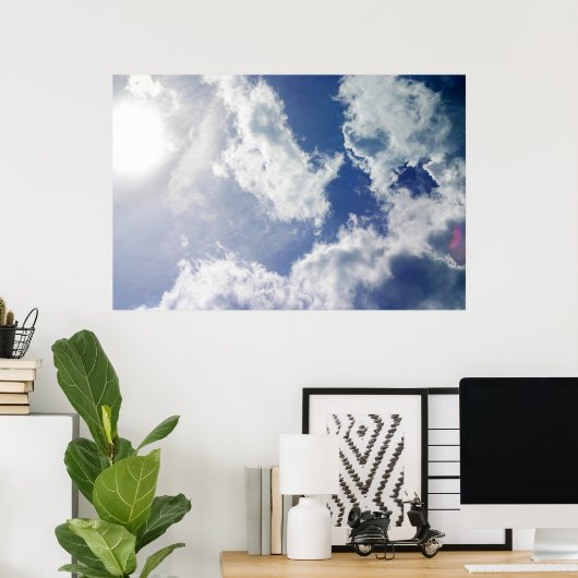 Blue Skies Poster (Heimbüro)