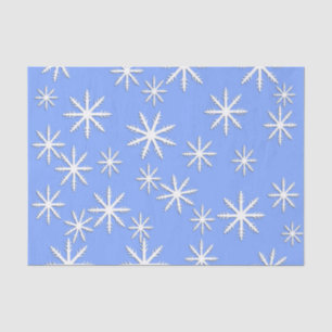 Blue Skies Snowflakes Seidenpapier