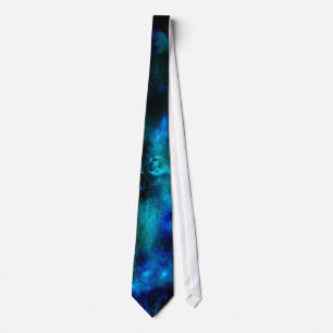 Blue Skies-Turquoise Planet Necktie Krawatte