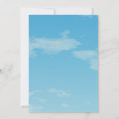 Blue Skies Wedding Einladung (Rückseite)