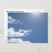 Blue Skins Postkarte (Vorne/Hinten)