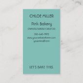 Blue-Skins-Schmetterlingskarte Visitenkarte (Rückseite)