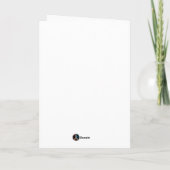 Blue skis with snow karte (Rückseite)