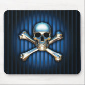 Blue Skull Mouse Pad Mousepad (Vorne)
