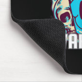 Blue Skull Smile Gesicht Diabete Monat Bewusstsein Mousepad (Ecke)