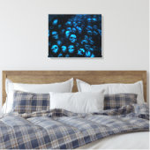 Blue Skulls Leinwand (Insitu (Schlafzimmer))