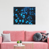 Blue Skulls Leinwand (Insitu (Wohnzimmer))