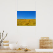 Blue Sky Abstrakt Landschaft Print Poster (Küche)