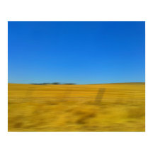 Blue Sky Abstrakt Landschaft Print
