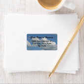 Blue Sky Address Label Adressaufkleber (Insitu)