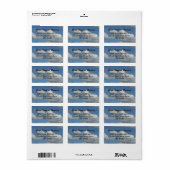 Blue Sky Address Label Adressaufkleber (Vorne)